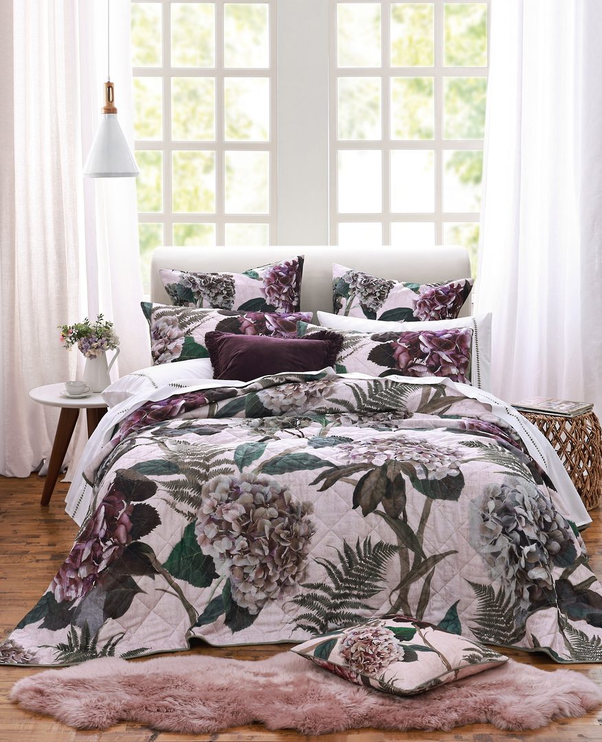 MM Linen - Heidi Bedspread Set - Matching Cushions and Quilted Eurocase Set Extras image 0